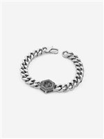 Bracciale Guess Uomo Lion King in Acciaio Cristallo JUMB06 007JW